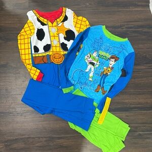 Toy Story 4-Piece Buzz Lightyear and Woody Pajama Set